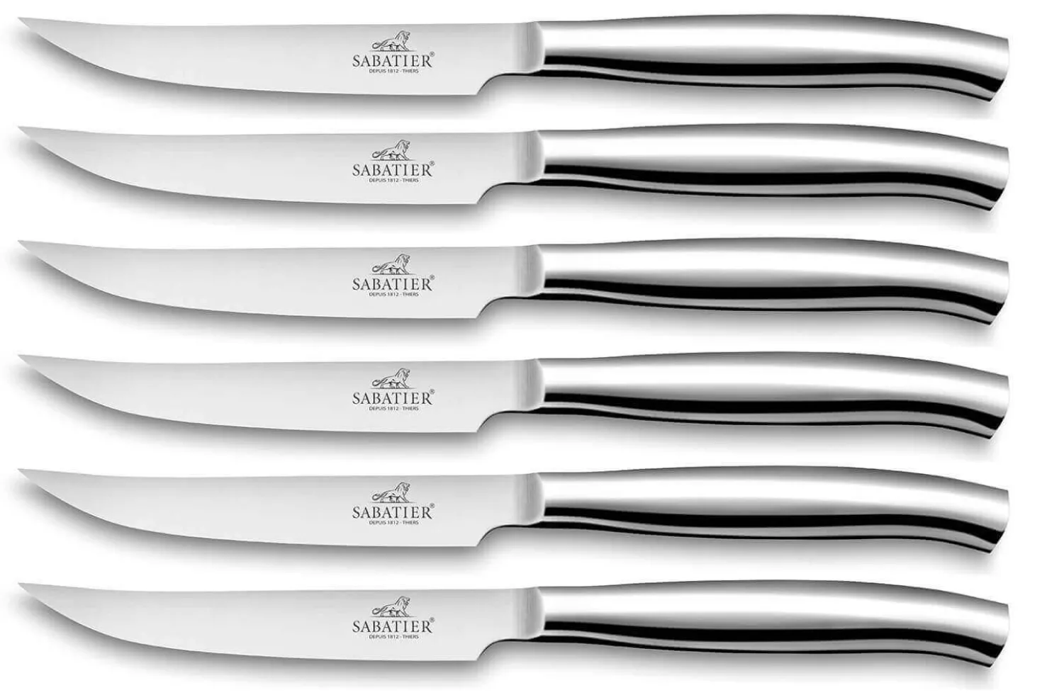Coffret 6 couteaux à steak St Germain Lion Sabatier fabrication française