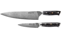 Coffret 2 couteaux Wusaki Sakin Damas 10Cr Chef + Office