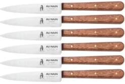 Coffret de 6 couteaux de table Au Nain manche en bois