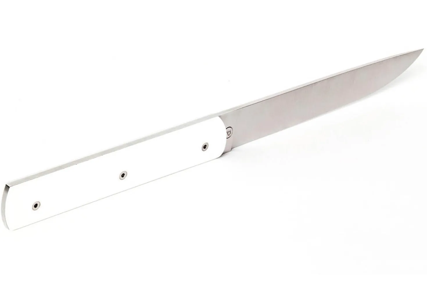 Coffret de 6 couteaux de table faits mains Perceval 888 blanc