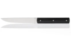 Coffret de 4 couteaux de table faits mains Perceval 888 noir