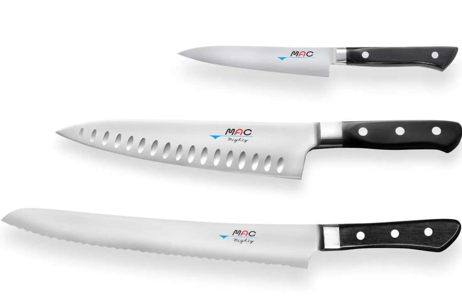 Coffret de 3 couteaux japonais MAC Professional office + chef + pain
