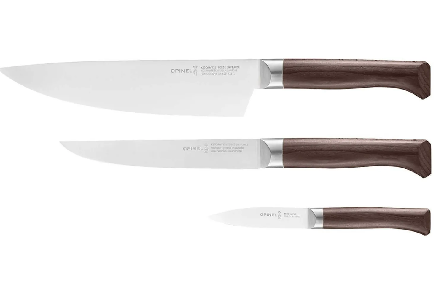 Coffret de 3 couteaux Opinel Les Forgés 1890