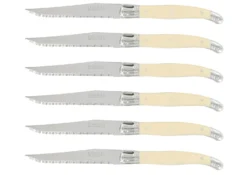 Coffret de 6 couteaux à steak microdentés Laguiole par André Verdier