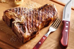 Coffret de 4 couteaux à steak Tramontina Jumbo coloris rouge