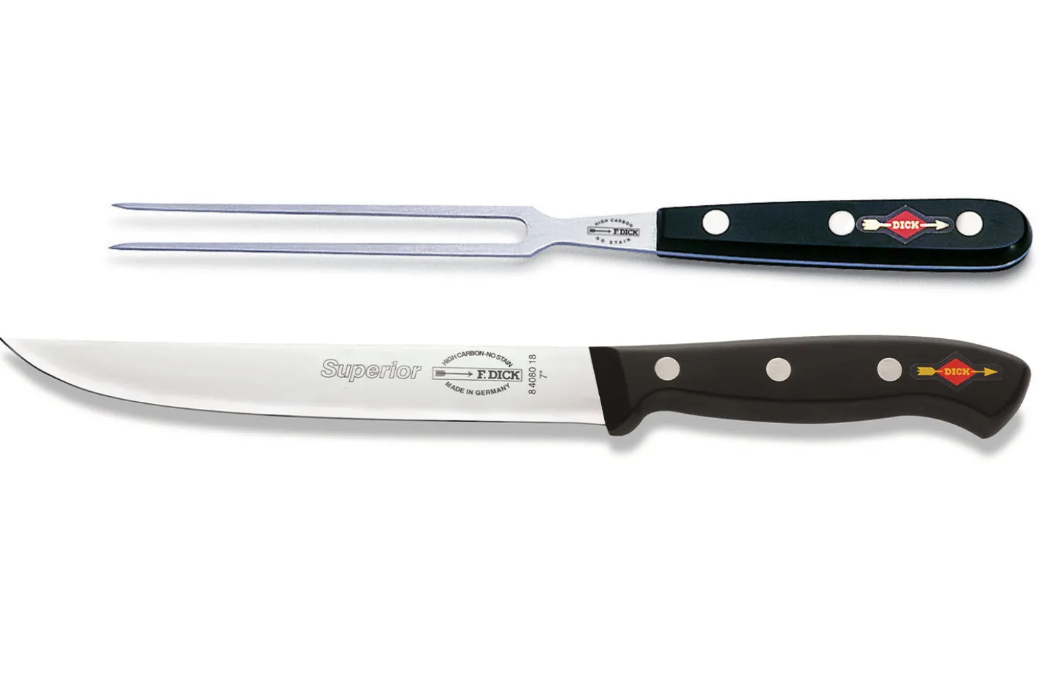 Coffret de découpe professionnels Dick Superior couteau + fourchette