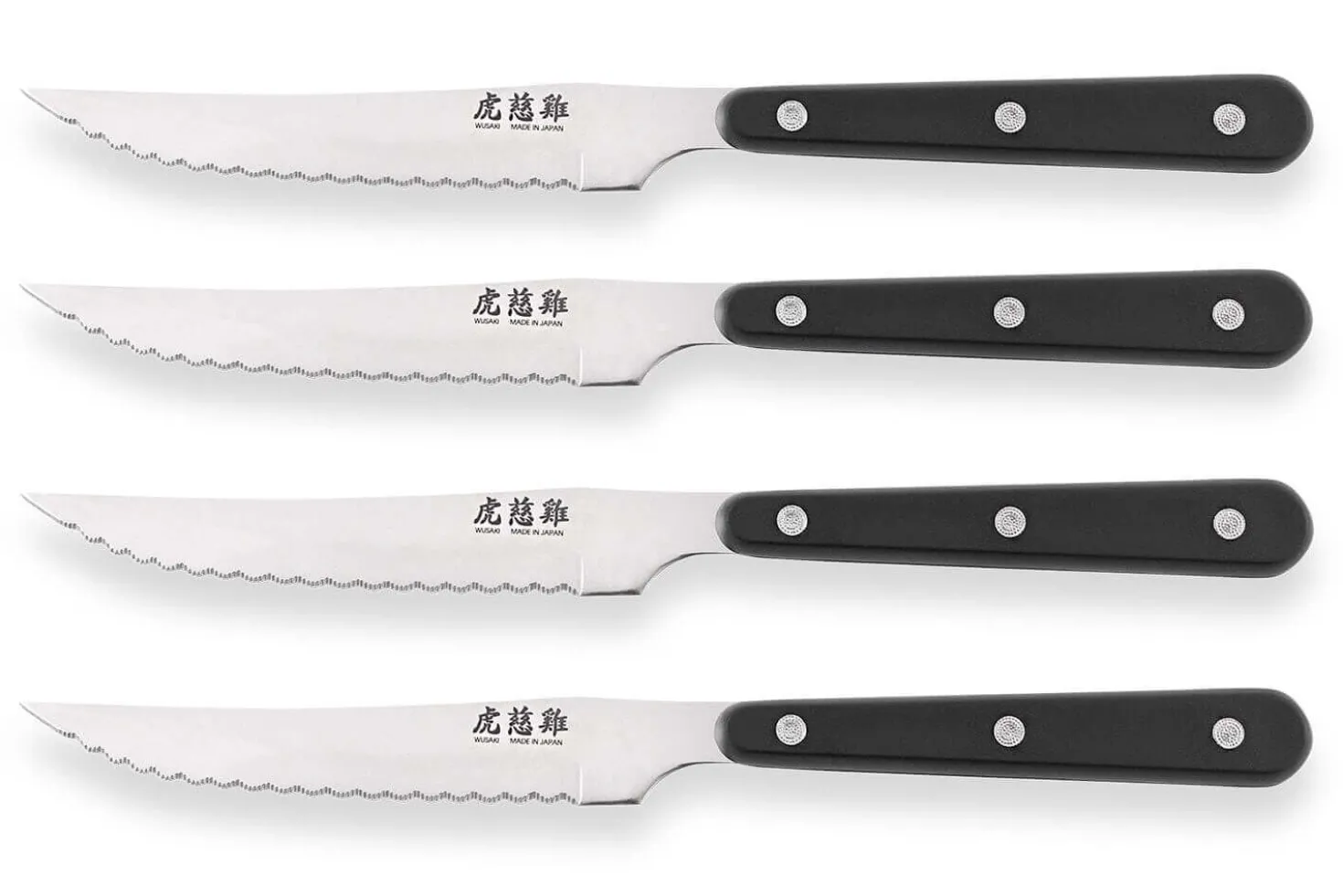 Coffret de table Wusaki 4 couteaux à steak 11cm