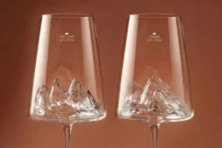Coffret de 2 verres à vin Alaskan Maker Topographic Tre Cime di Lavaredo & Tofane
