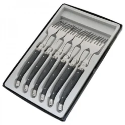 Coffret 6 fourchettes de table Laguiole Postiche Gris