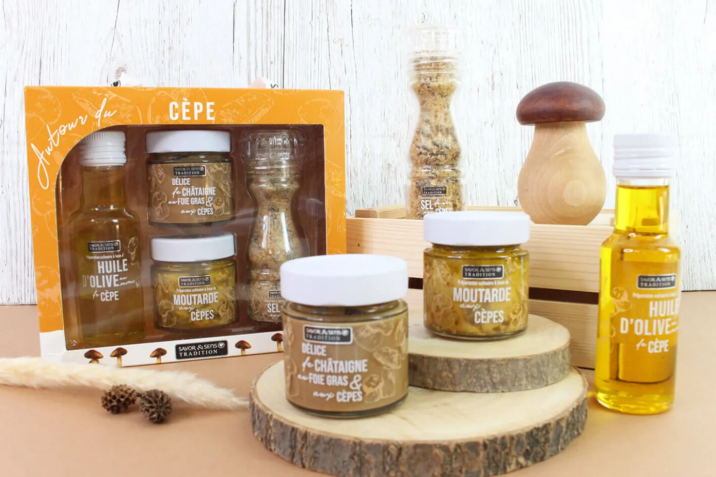 Coffret gourmand Savor&Sens Autour du Cèpe