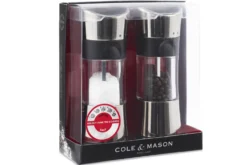 Coffret moulins sel et poivre Cole & Mason Horsham en acrylique et inox 15,4cm