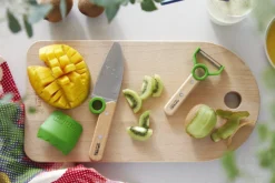 Coffret Opinel Le Petit Chef couteau + éplucheur + protège-doigts - Vert