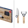 Coffret Opinel Le Petit Chef couteau + éplucheur + protège-doigts - Bleu