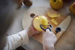 Coffret Opinel Le Petit Chef couteau + éplucheur + protège-doigts - Bleu