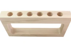 Coffret 6 épices en tube Le Monde en Tube Saveurs de nos régions + support bois