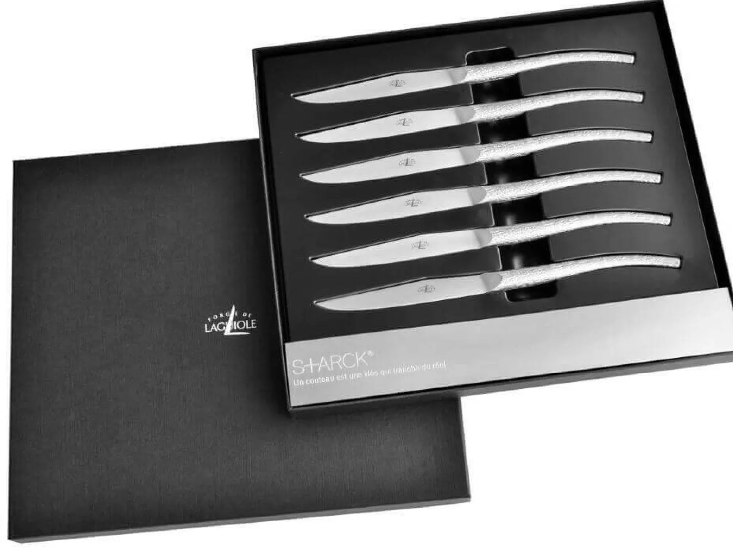 Coffret prestige 6 couteaux de table Forge de LAGUIOLE design P. STARCK