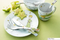 Coffret repas enfant WMF Le Petit Prince acier inox 18/10 et porcelaine