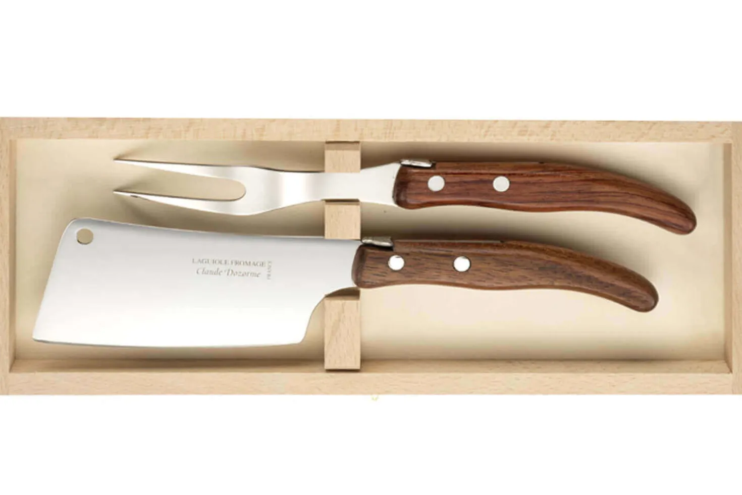 Coffret service à fromage Claude Dozorme Laguiole 2 pièces