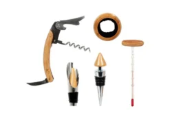 Coffret sommelier Pradel Excellence 5 pièces bambou