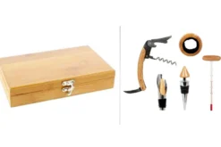 Coffret sommelier Pradel Excellence 5 pièces bambou