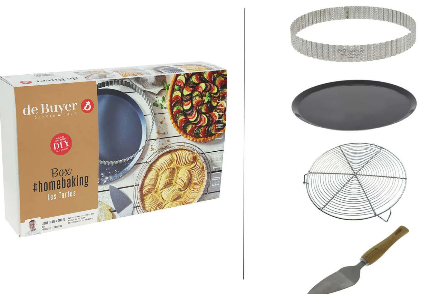 Coffret tarte De Buyer Homebaking 4 pièces