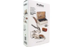 Coffret tire bouchon Pulltex + étui + boite de rangement Toledo bois de chêne