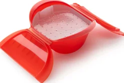 Coffret vapeur Maxi Lékué rouge avec filtre