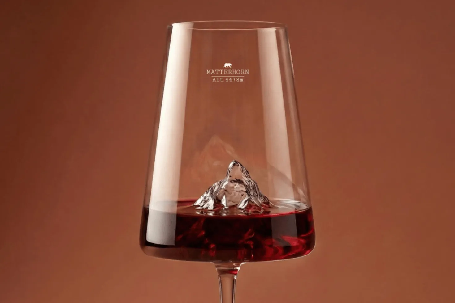 Coffret verre à vin Alaskan Maker Topographic Mont Cervin