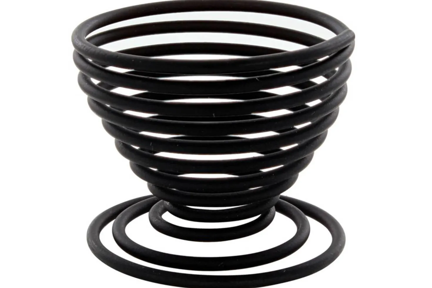 Coquetier spirale Point-Virgule Wire noir