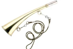Corne d'appel Elless plate cintrée laiton 25cm