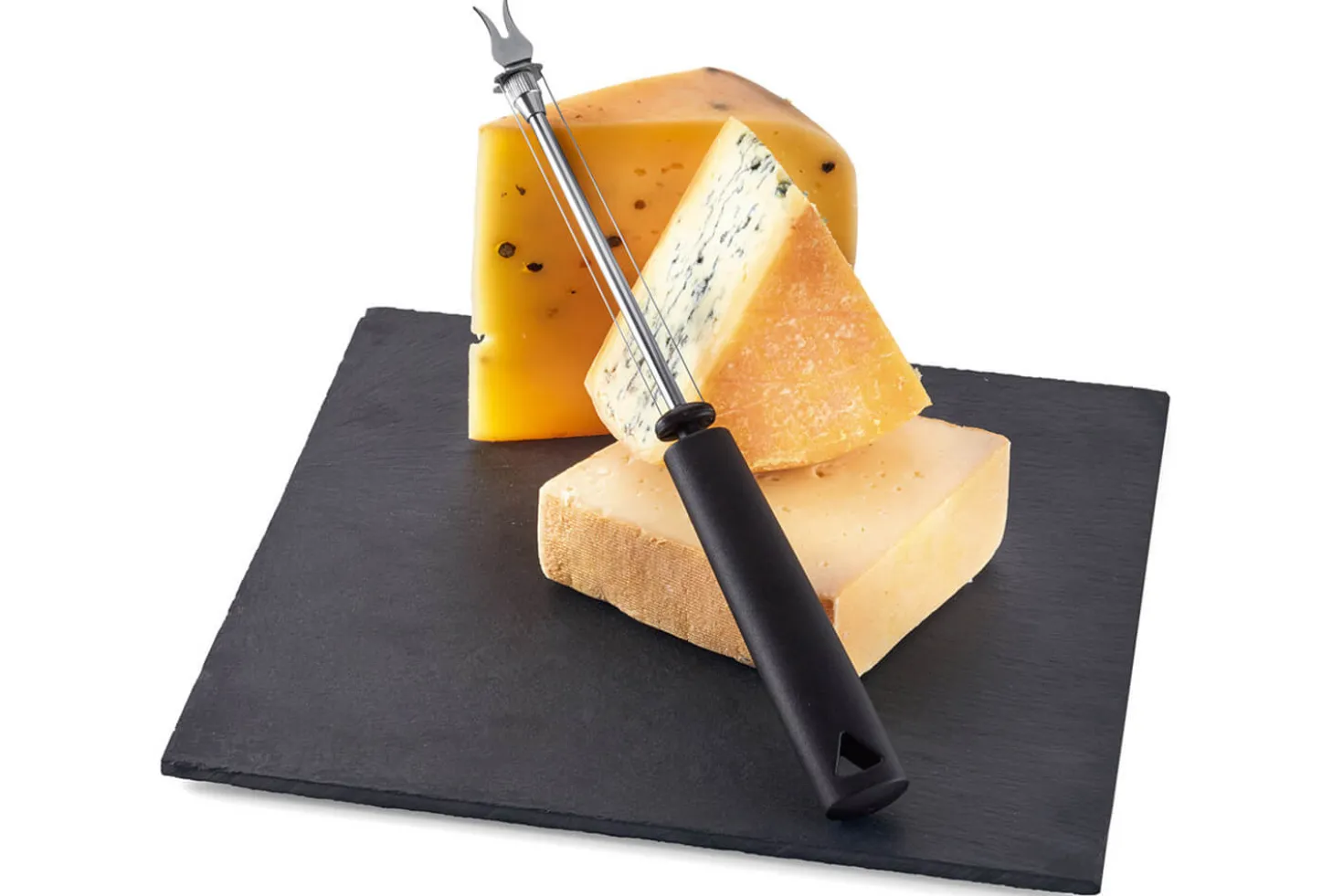 Coupe-fromage à fil Triangle 26cm manche en green grip noir