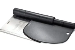 Coupe-pâte Gefu Dutto 2-en-1 en acier inox et polymère noir