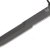 Couteau Benchmade SOCP 185SBK lame semi-dentée 18cm manche ajouré en G10 noir avec étui