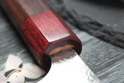 Couteau bunka japonais artisanal Yoshimi Kato Minamo SG2 Tsuchime 17cm