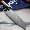 Couteau bunka japonais artisanal Yoshimi Kato 16.5cm VG10 Nickel Damascus