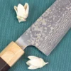 Couteau bunka japonais artisanal Takeshi Saji VG10 Gold 16,5cm
