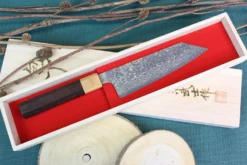 Couteau bunka japonais artisanal Takeshi Saji VG10 Gold 16,5cm
