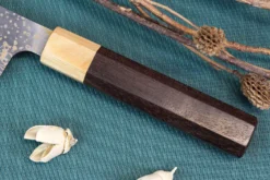Couteau bunka japonais artisanal Takeshi Saji VG10 Gold 16,5cm