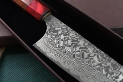 Couteau bunka japonais artisanal Yoshimi Kato 16.5cm SG2 Damascus