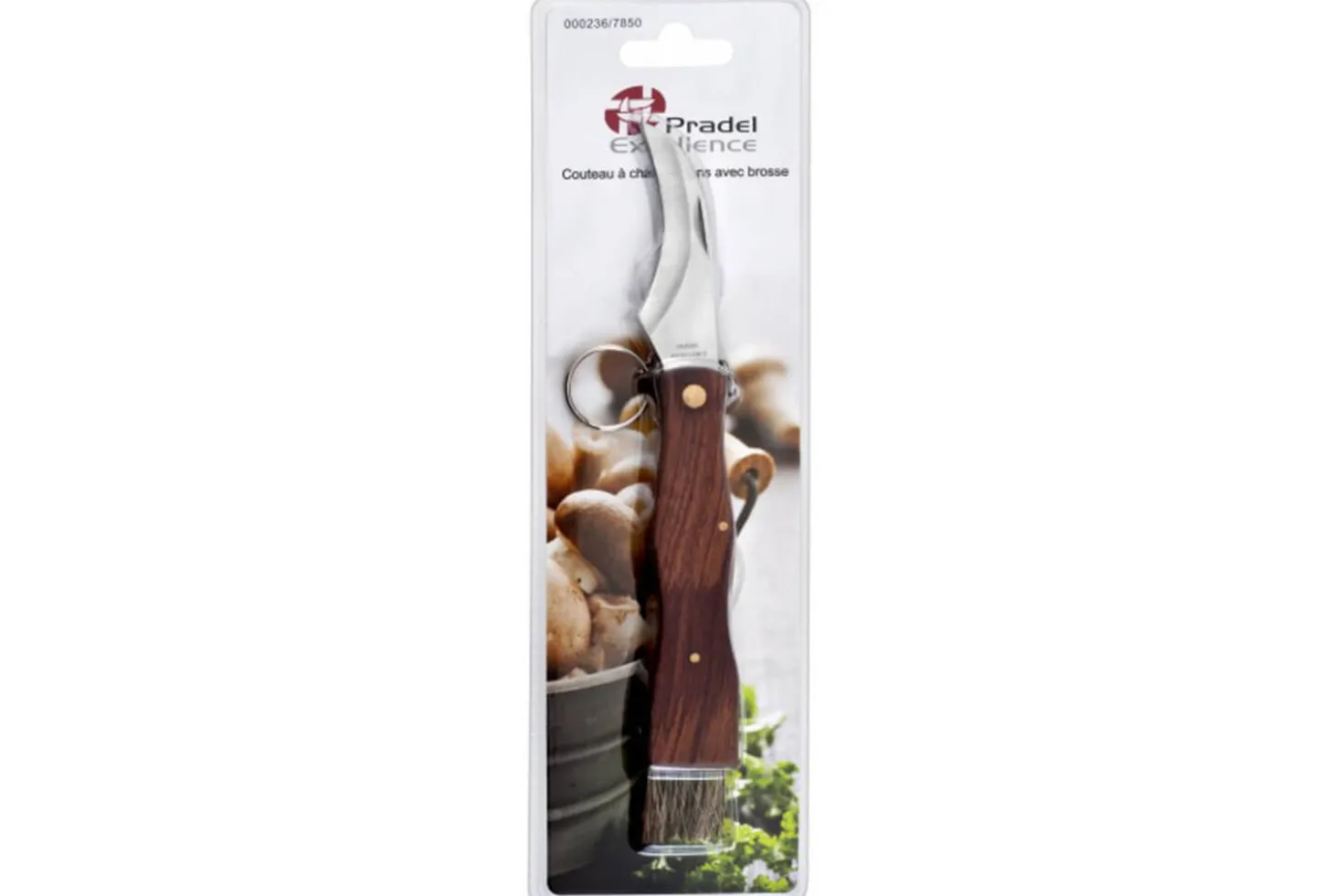 Couteau à champignon avec brosse Pradel Excellence