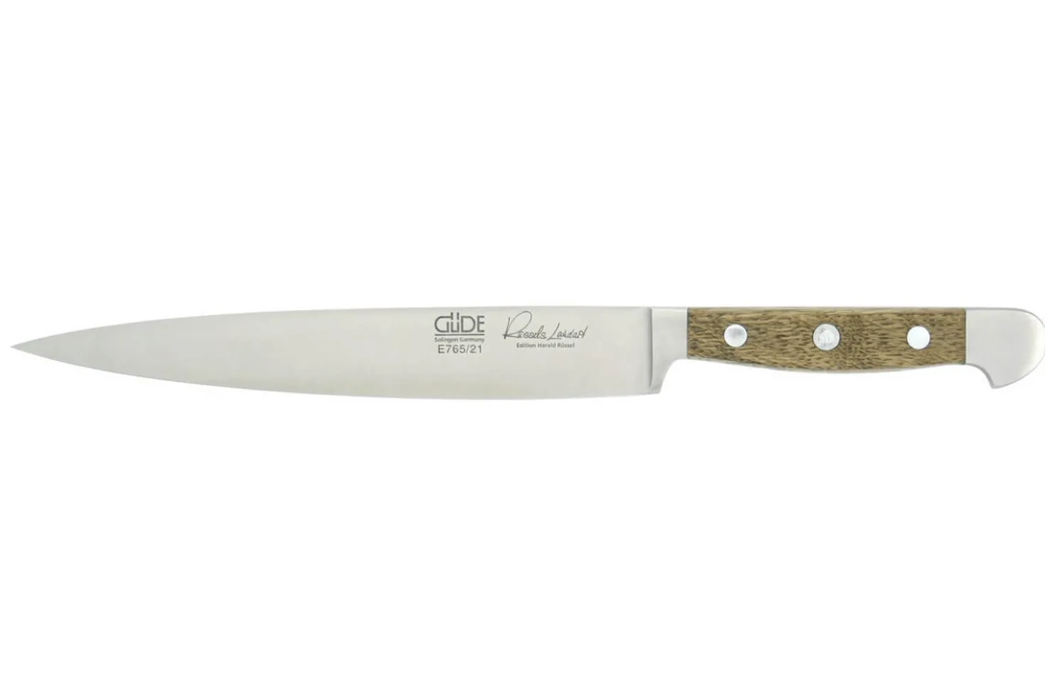 Couteau à découper Güde Alpha Chêne 21cm en acier forgé