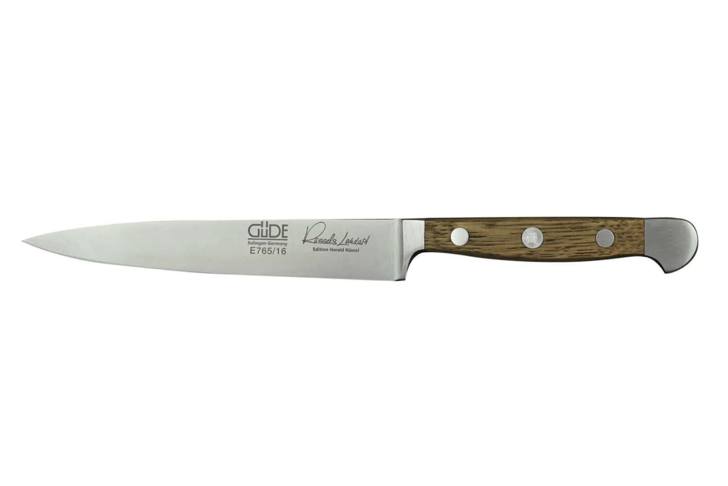 Couteau à découper Güde Alpha Chêne 16cm en acier forgé