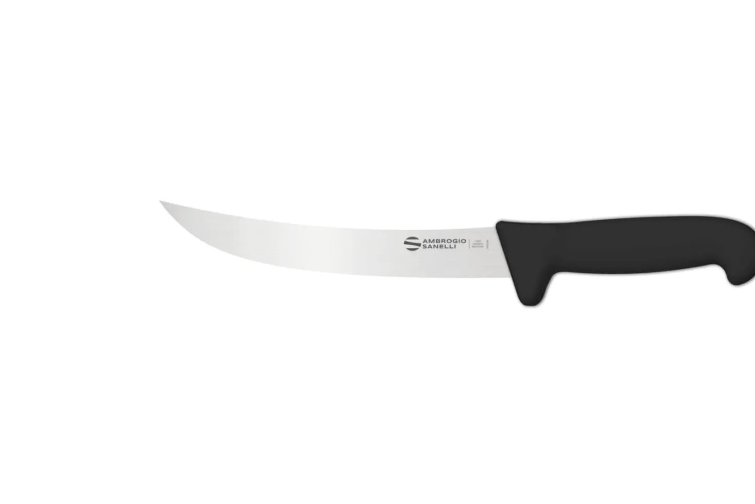 Couteau à découper professionnel Ambrogio Sanelli Supra noir lame étroite