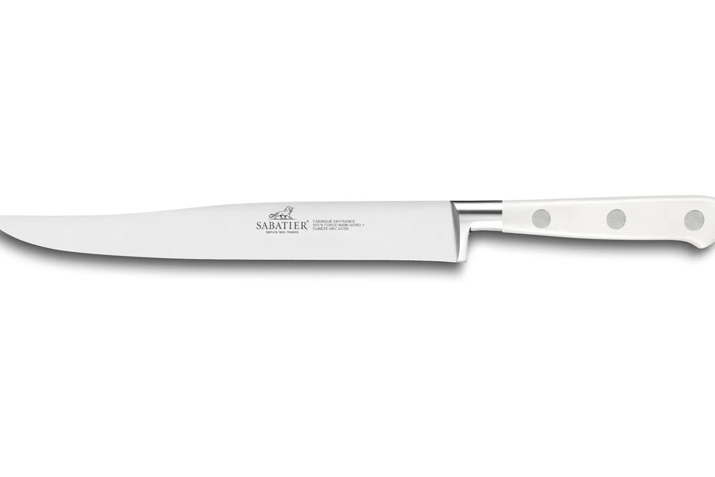 Couteau à découper Sabatier Toque blanche 100% forgé 20cm