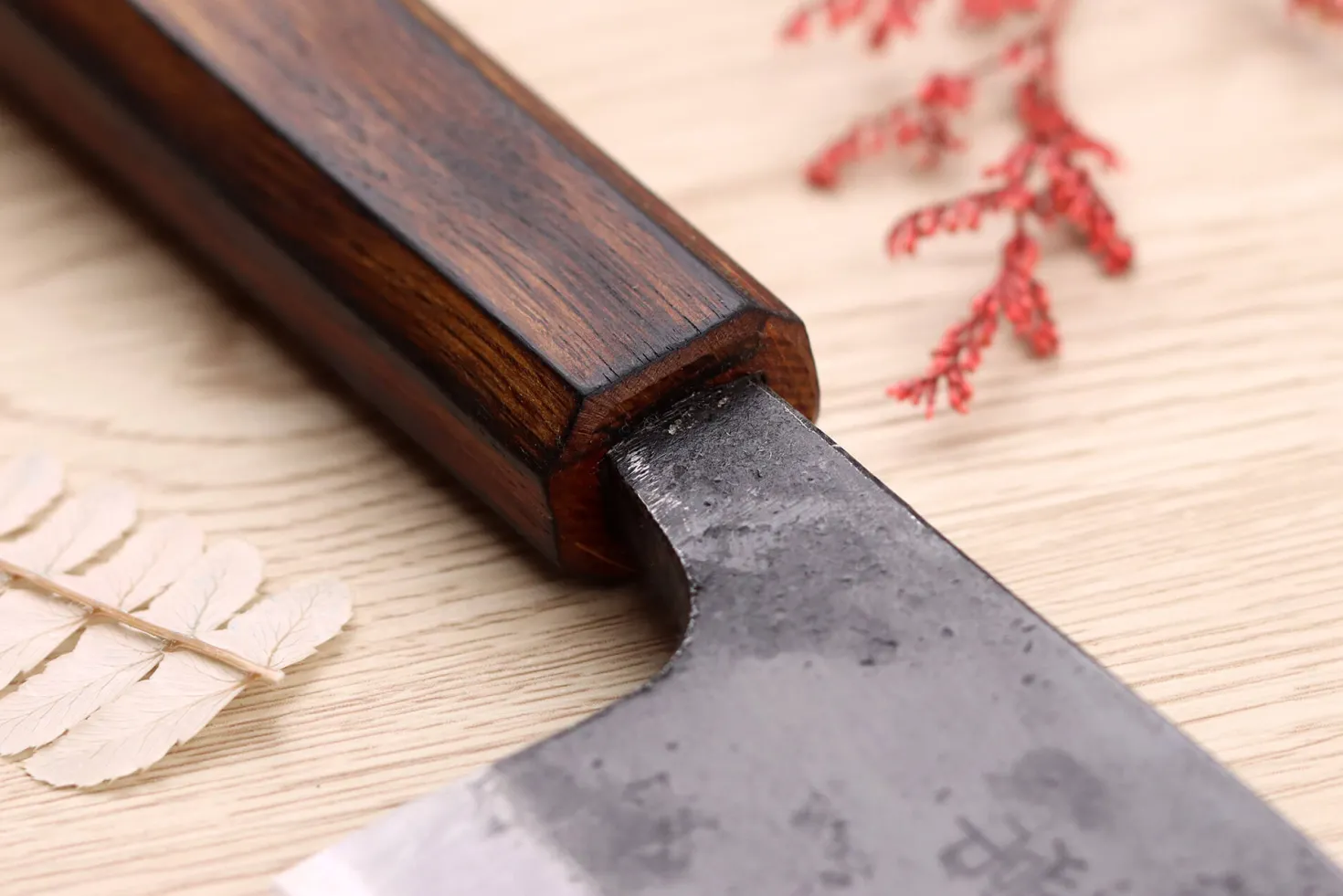 Couteau deba 15cm japonais artisanal Hidetsune BS2