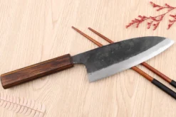 Couteau deba 15cm japonais artisanal Hidetsune BS2