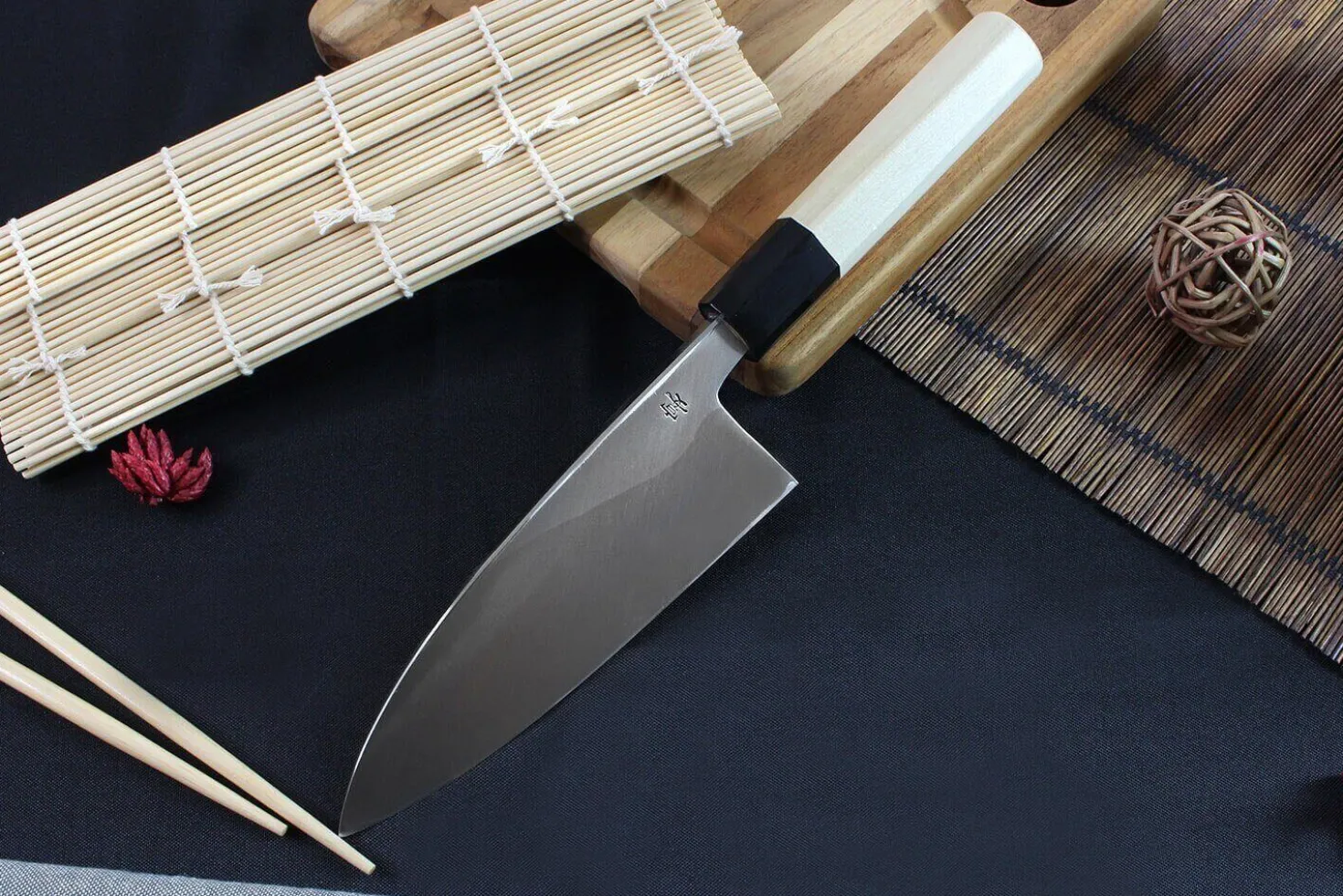 Couteau deba japonais artisanal Kagekiyo Utage White Steel 2 16.5cm