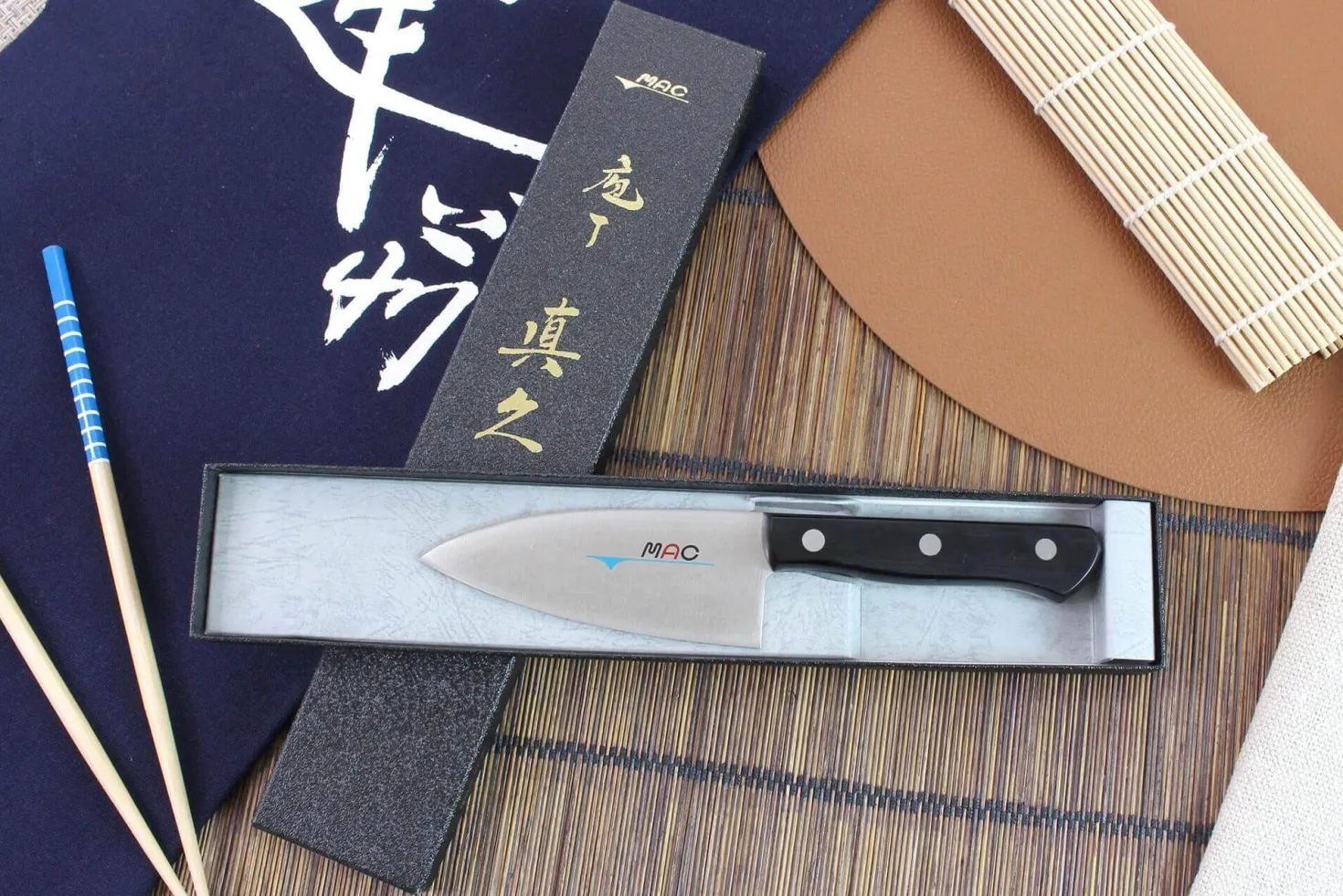Couteau deba MAC Japanese 11cm manche pakka
