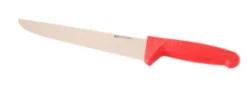 Couteau de boucher 28cm manche rouge Fischer