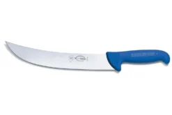 Couteau de boucher Dick Ergogrip forme américaine manche bleu
